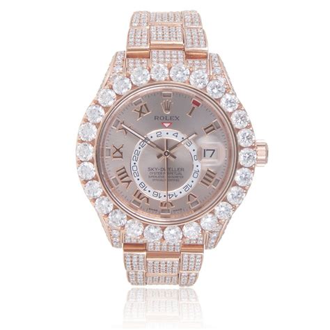 rolex rose vvs|rolex bust down vvs diamonds.